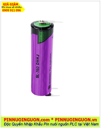 Tadiran SL-760 (chân thép 3 chấu hàn); Pin nuôi nguồn Tadiran SL-760 lithium 3.6V AA 2200mAh chính hãng
